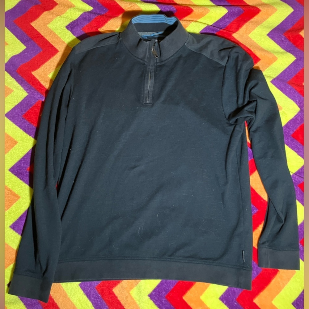 TED BAKER London 1/4 Zip Pull-Over
Sweater Jacket - EUC - Size 4 = US Large